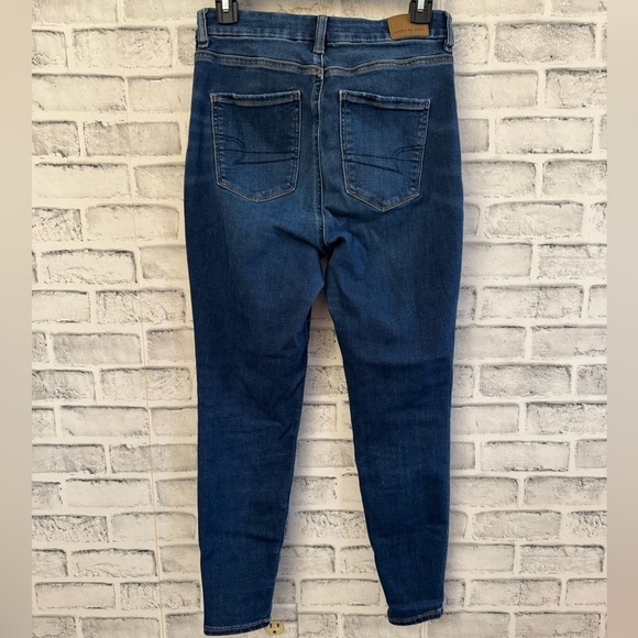 Women’s American Eagle Next level stretch dark curvy hi rise jegging jeans 4S - Picture 2 of 5